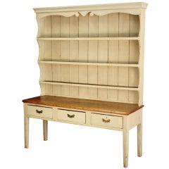 English Country Painted Pine Dresser
