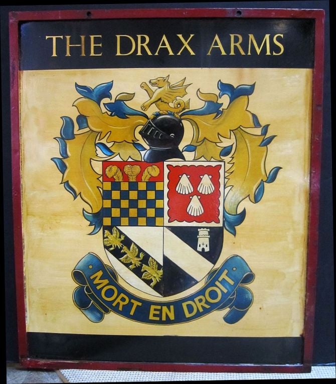 20th Century English Pub Sign - The Drax Arms