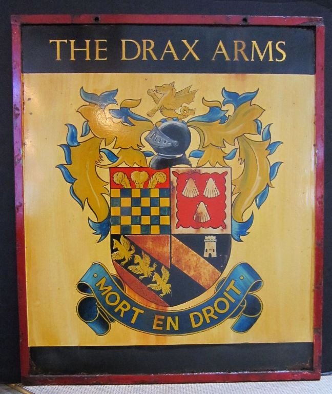 English Pub Sign - The Drax Arms 1