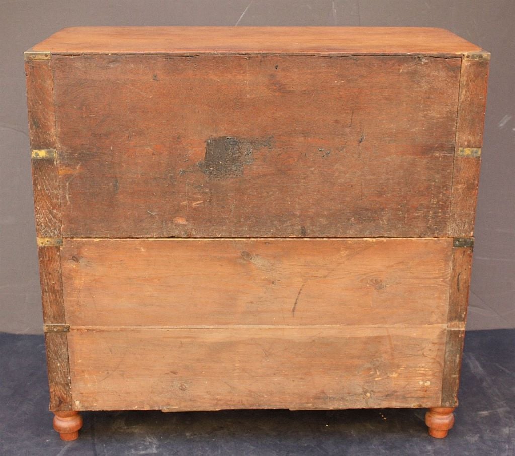 Miltary Officer's Campaign Chest of Brass-Bound Teak 5