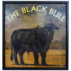 English Pub Sign - The Black Bull