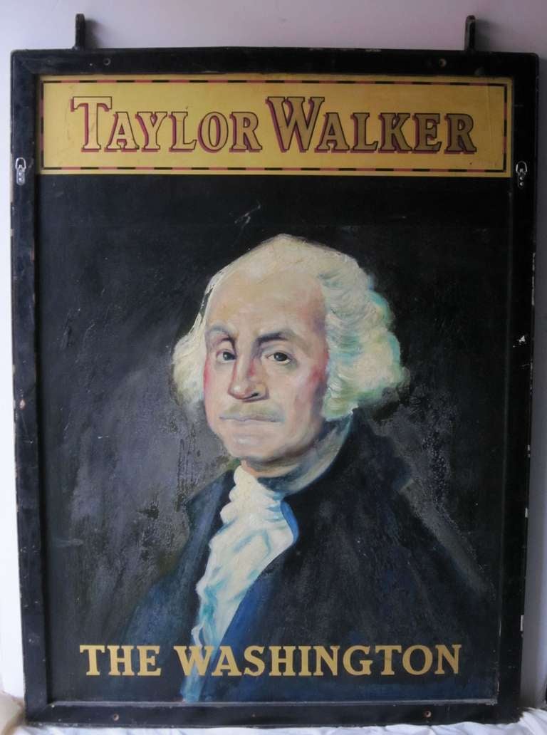 English Pub Sign - The Washington (Taylor Walker) In Excellent Condition In Austin, TX