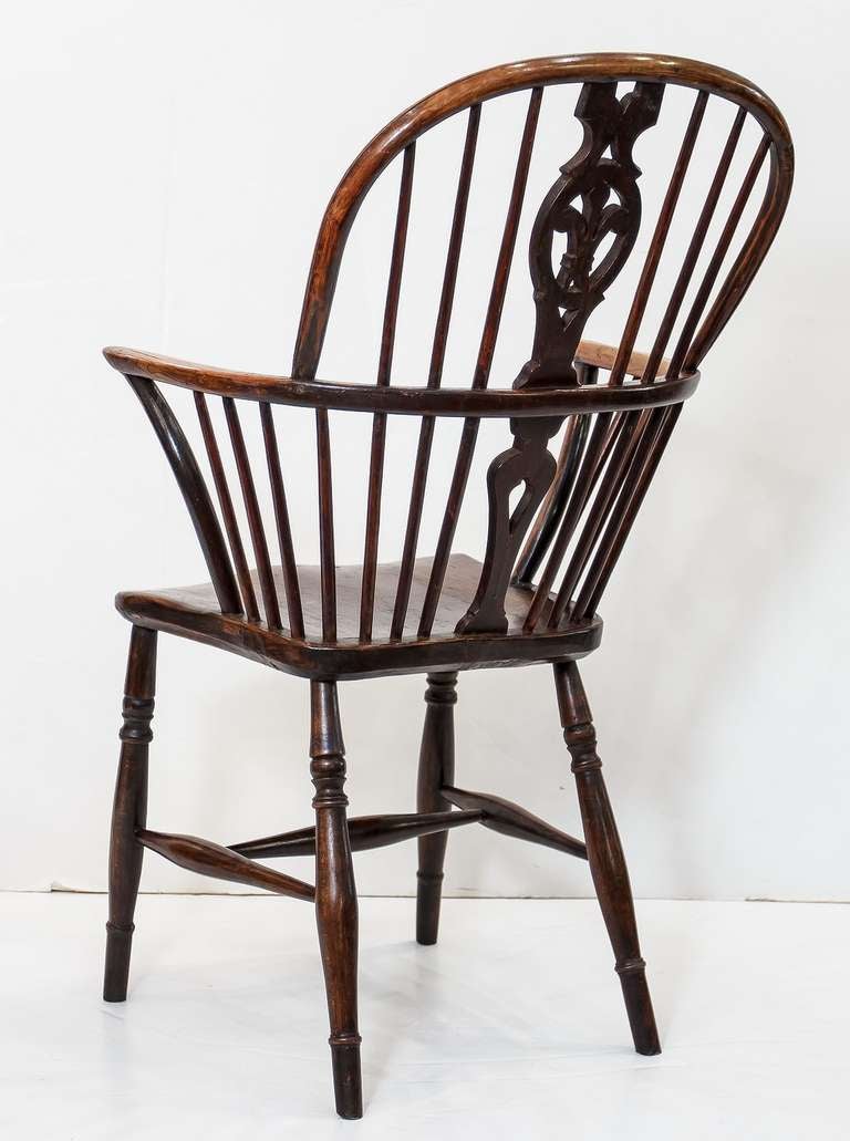 English Windsor Chair with Prince of Wales Feathers 1