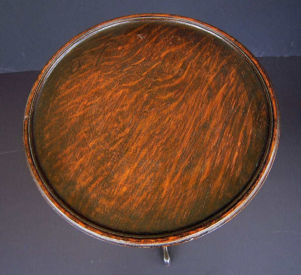 20th Century Wine Table of Oak with Barley Twist