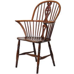 English Windsor Chair with Prince of Wales Feathers