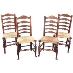 Set of Ladder Back Chairs (Priced Individually)