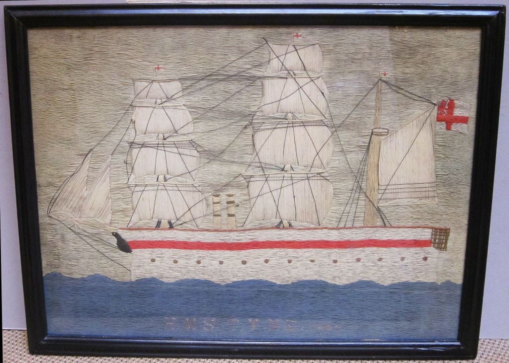 Sailor's Woolwork (or Woolie) - HMS Tyne, 1887