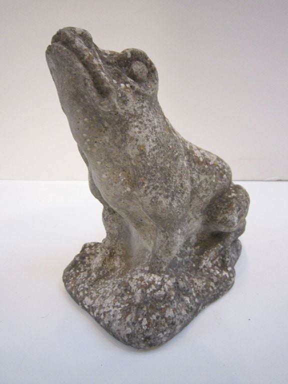 An English ornamental garden fountain of composition stone, featuring a squatting frog.

Perfect for a garden room or conservatory!
