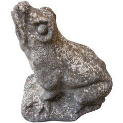 Stone Garden Frog Fountain