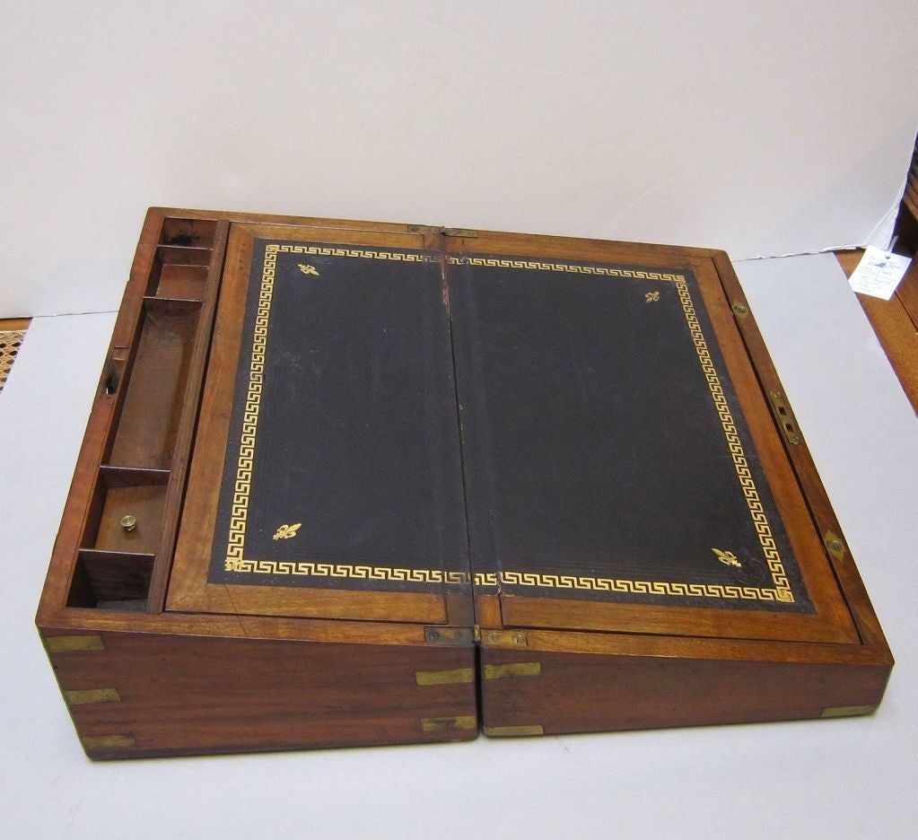 19th Century English Writing Box with Secret Compartment