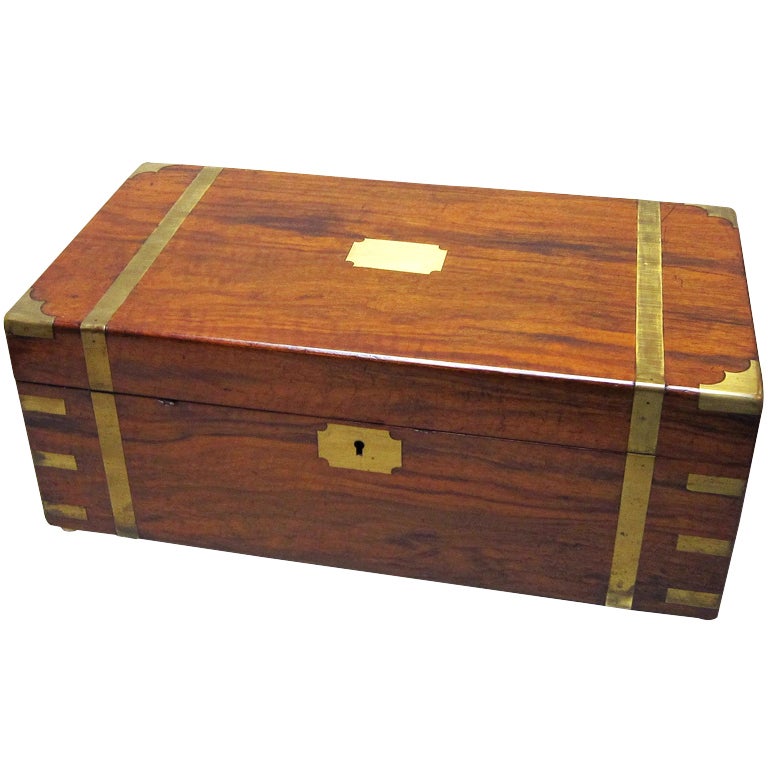 English Writing Box with Secret Compartment