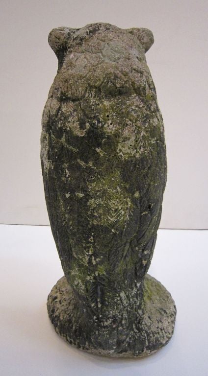 20th Century English Garden Stone Owl