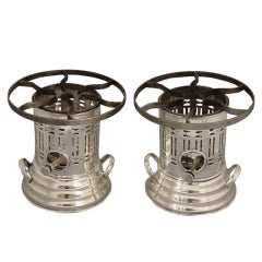 Pair of Silver Table Warmers