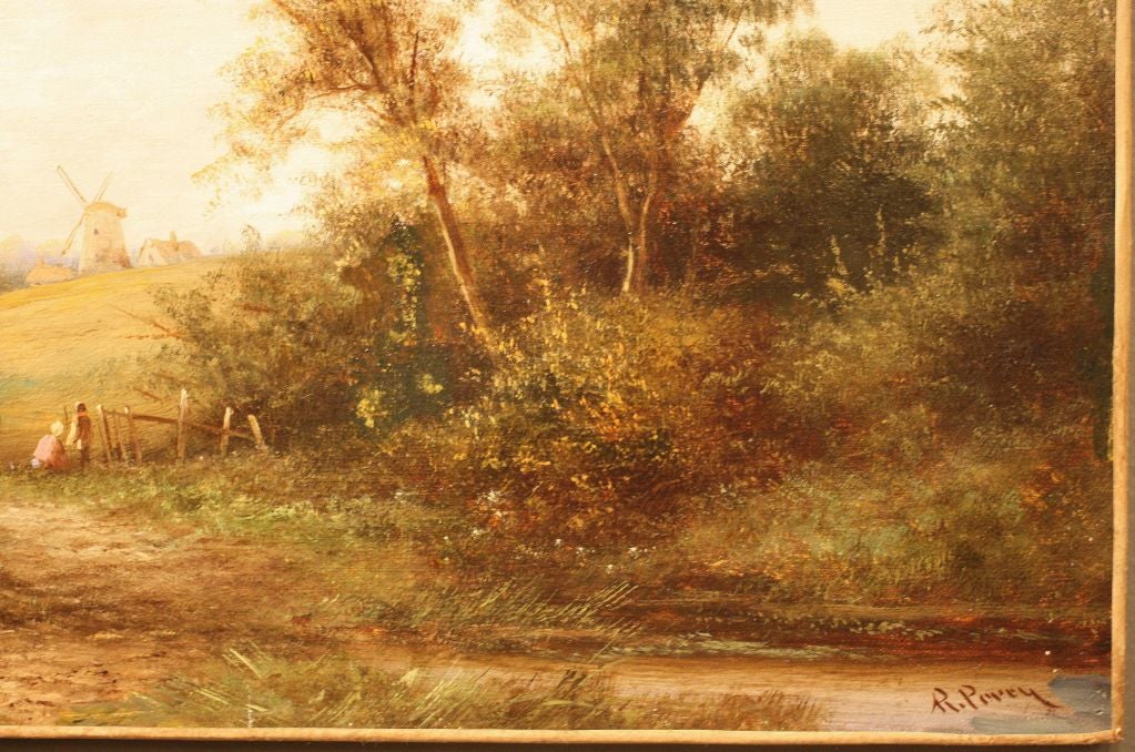 20th Century English Landscape Oil Painting by R. Perry