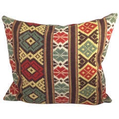 Pillow Made from Swedish 19th Century Fabric