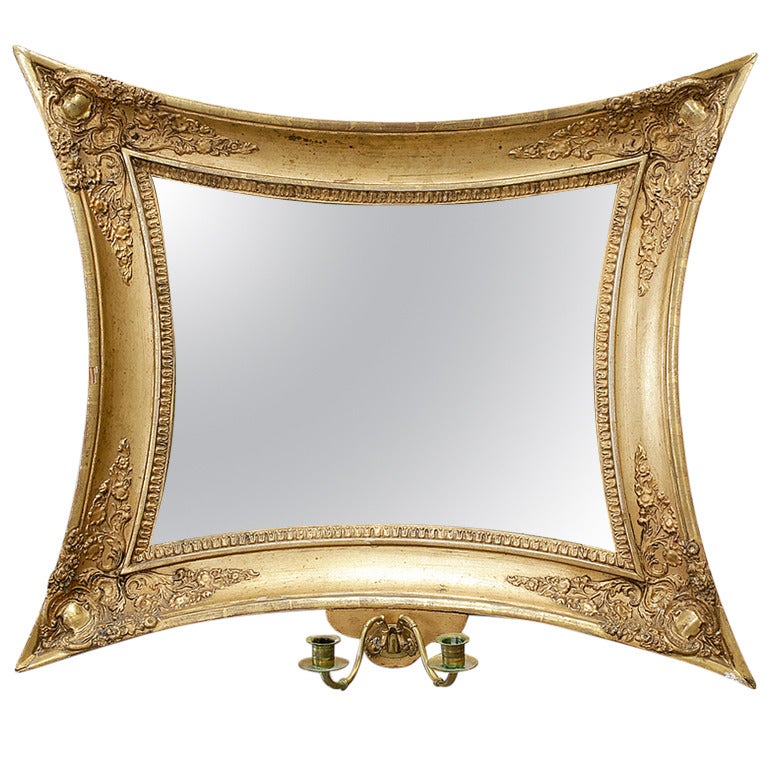 Later Empire Mirrored Wall Sconce