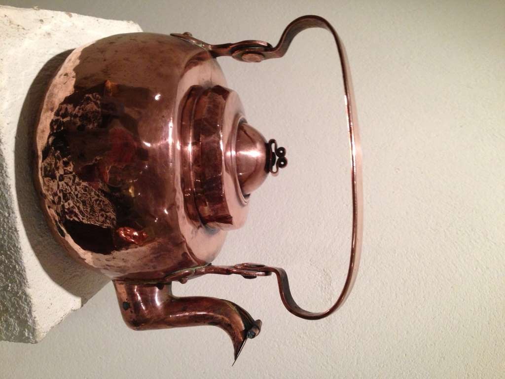 A beautiful copper pot made in Sweden during the 18th Century.