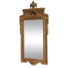 Gustavian Gilded Mirror Attributed Johan Åkerbald