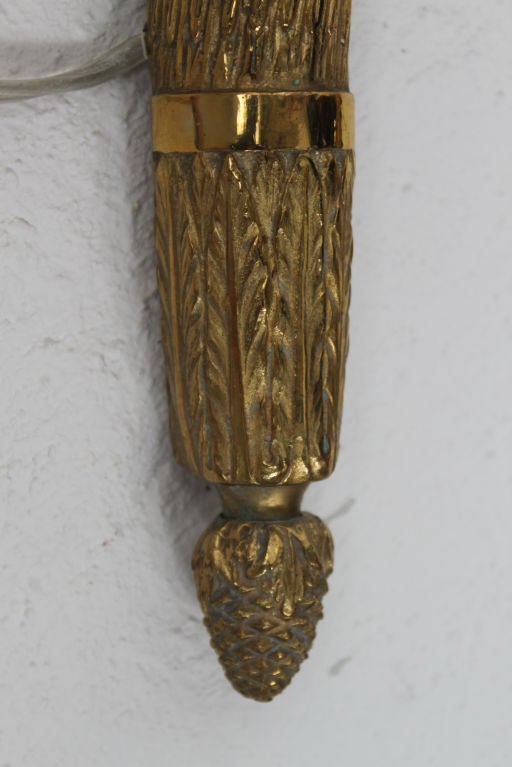 Wall Sconce Large French Gilt Bronze Neoclassical Style France For Sale 2