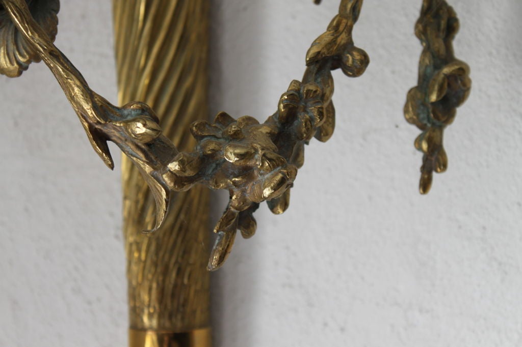 Wall Sconce Large French Gilt Bronze Neoclassical Style France For Sale 3