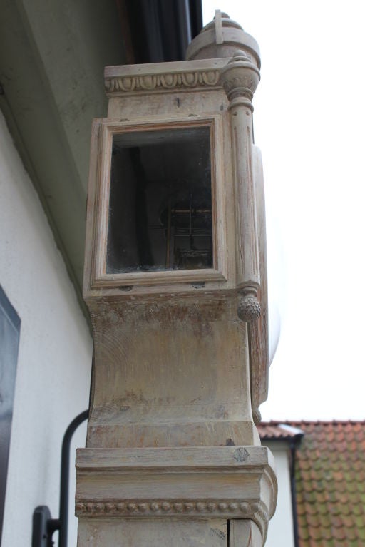 A Swedish Gustavian Floor Clock with Original paint 3