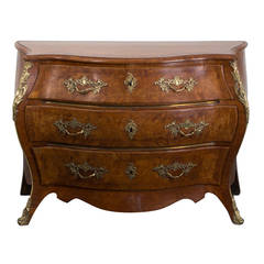 Swedish Rococo Chest of Drawers with Brass Hardware 5