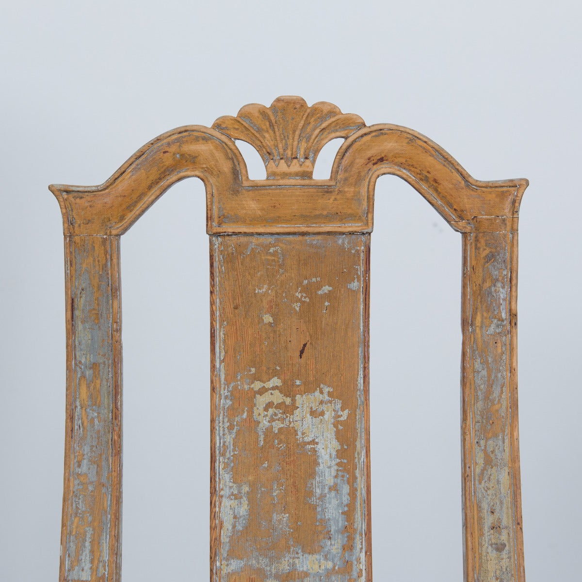 Wood Pair of Swedish Baroque Chairs