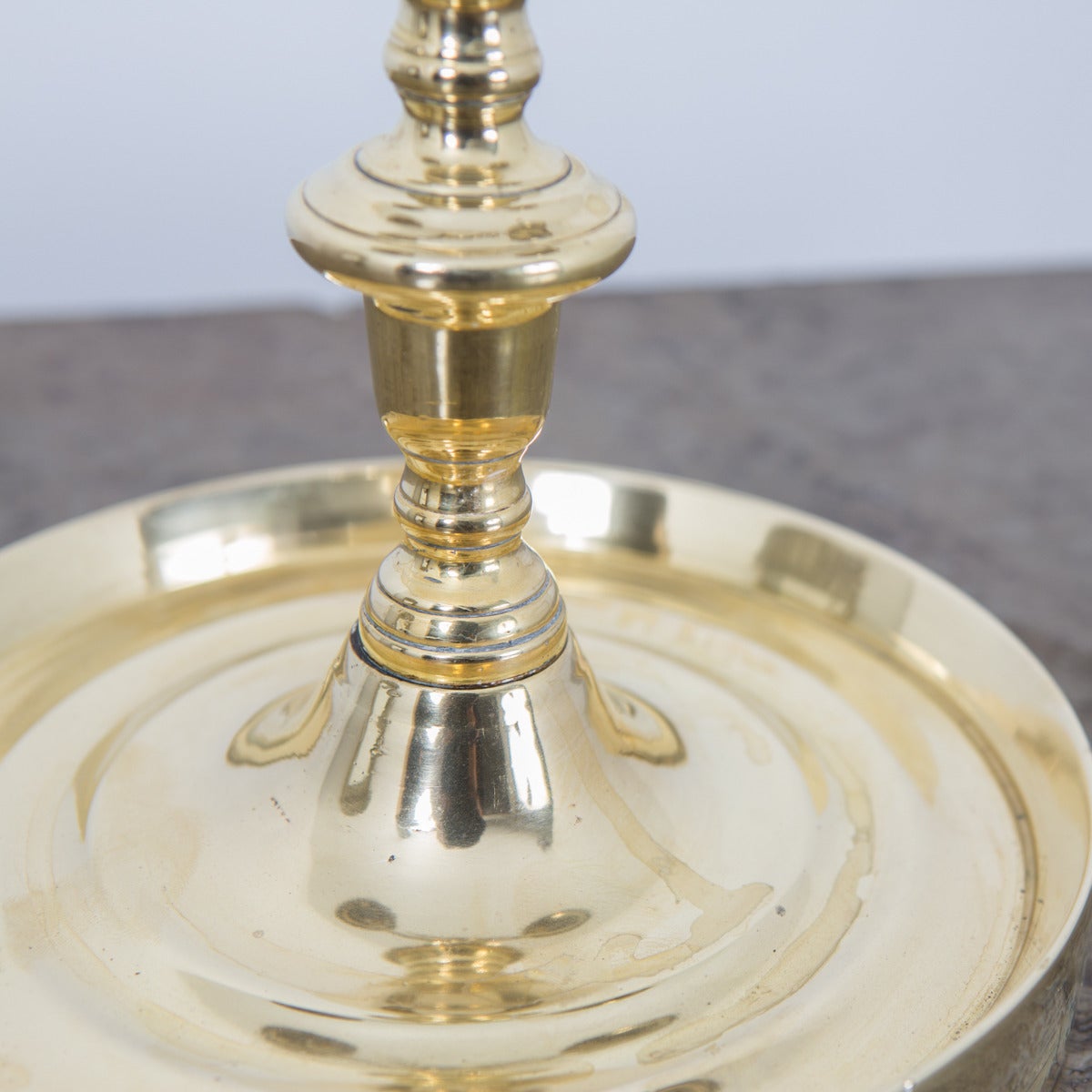 Pair of Brass Candelabras In Good Condition In New York, NY