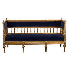 Gilded Swedish Gustavian / Neoclassical Sofa 4