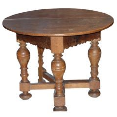 A Swedish Baroque Oak Table