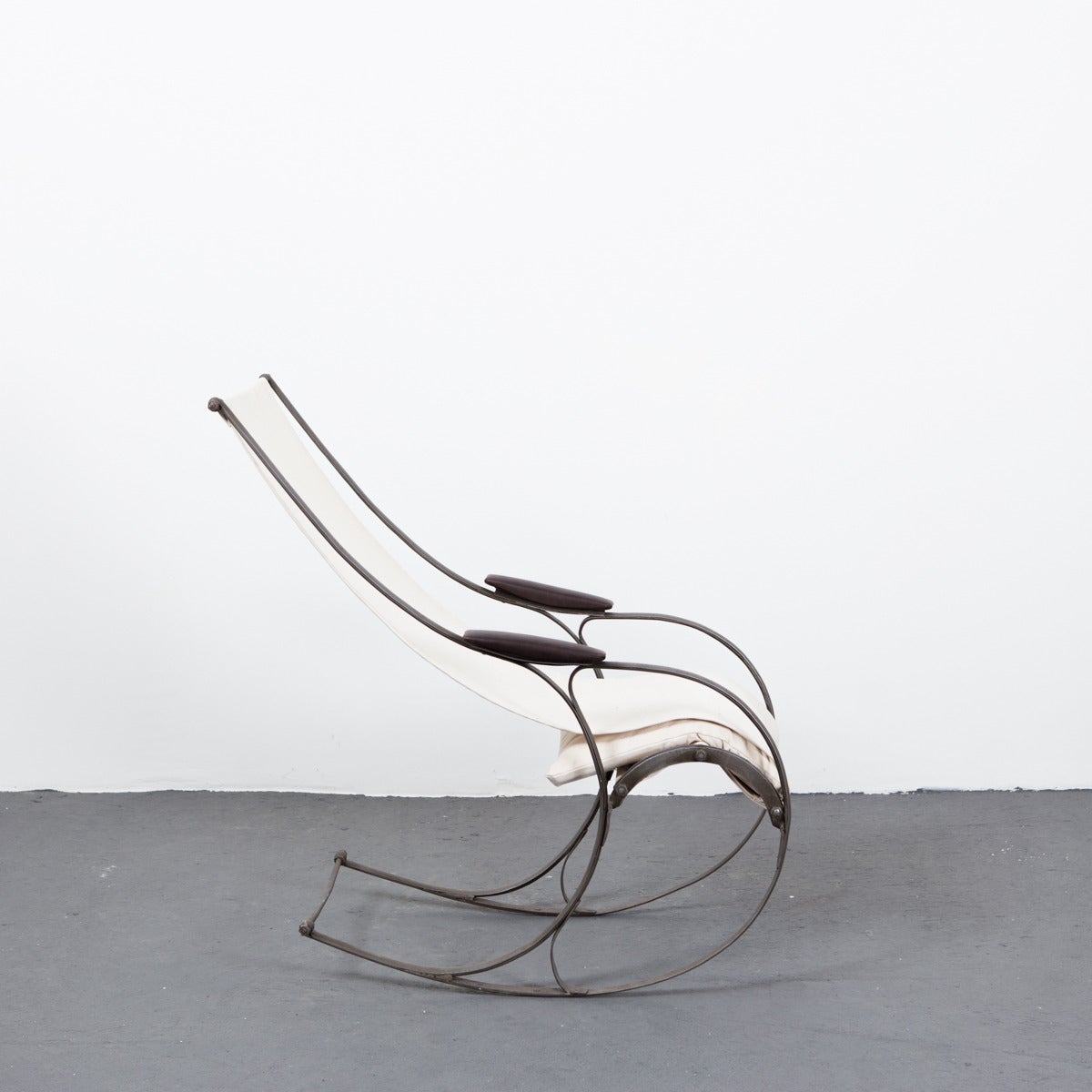 Pair of Steel Rocking Chairs For Sale at 1stdibs