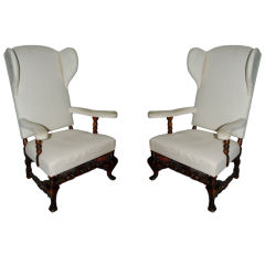 A pair of Swedish Wingback Chairs