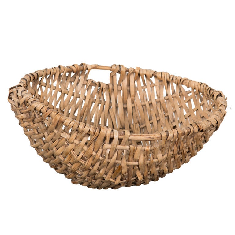 Large Swedish Basket 19th Century For Sale at 1stDibs