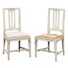 Pair of Gustavian Side Chairs