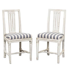 Set of Six Swedish Gustavian Dining Chairs 11