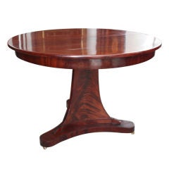 Antique A Swedish Mahogany Pedestal Table