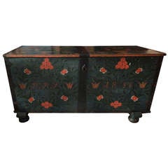 Swedish Wedding Chest with a Flat Top