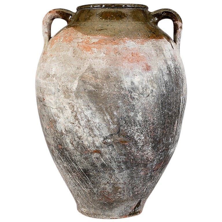 Semi Glazed Pottery urn