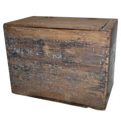Antique A Swedish Wooden Box/Bench