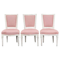 Set of Three Gustavian Chairs