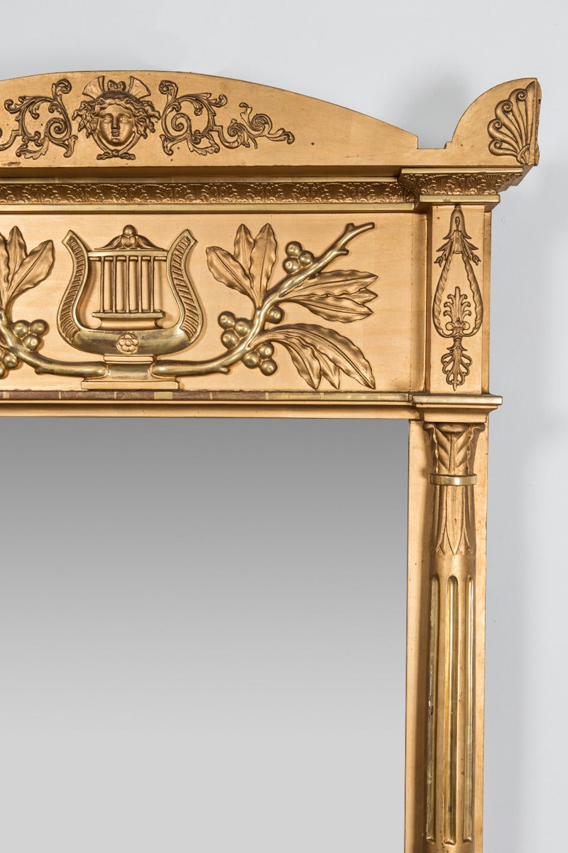 Swedish Neoclassical Mirror In Good Condition In New York, NY