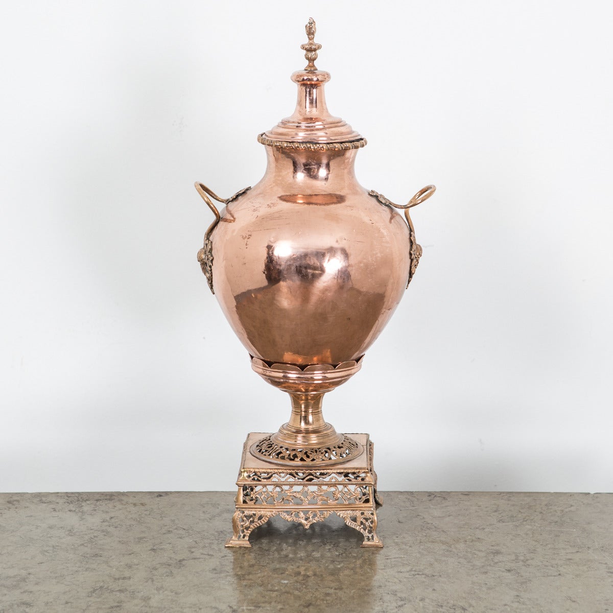 18th Century and Earlier Hot Water Container in Copper