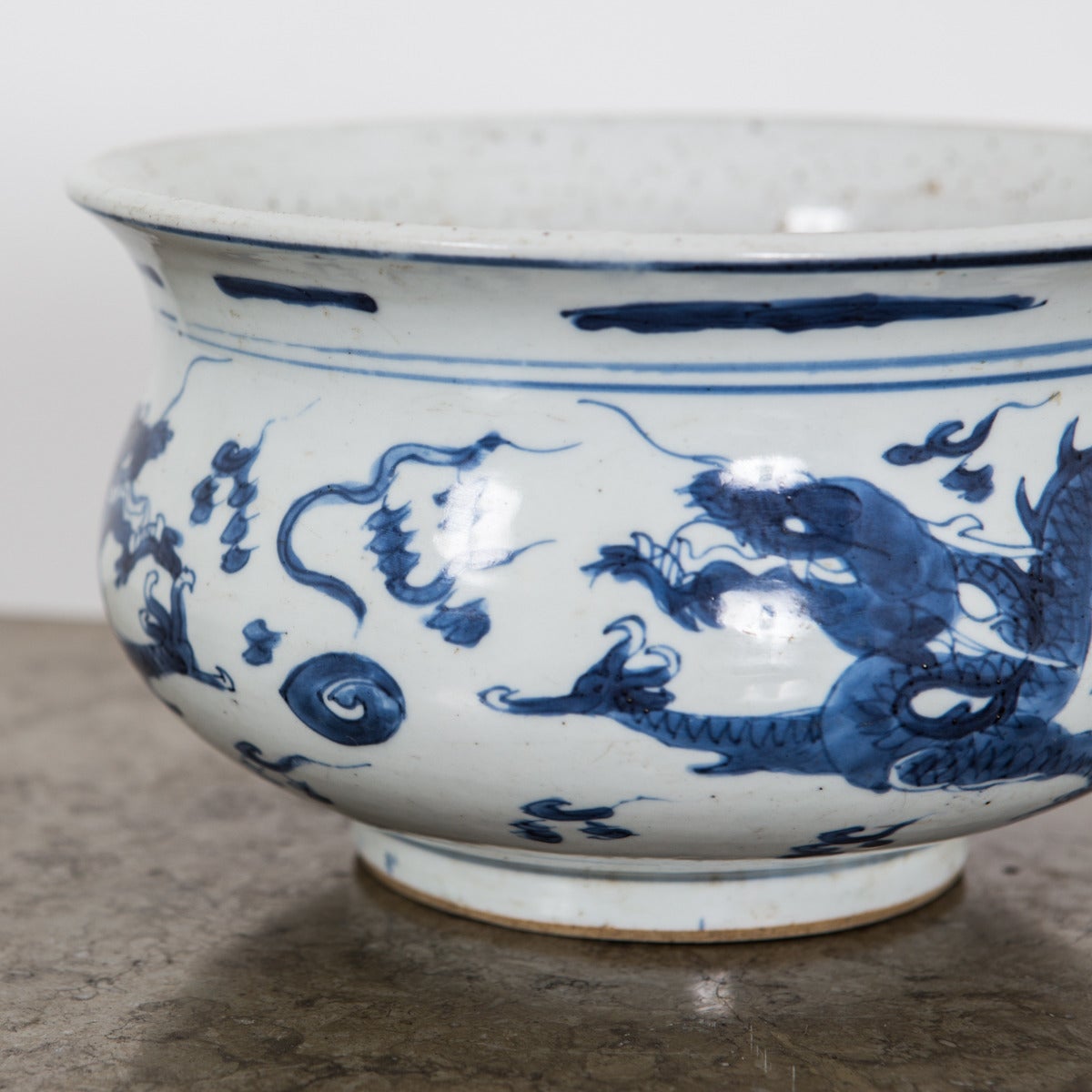 Chinese Cachepot with Dragon