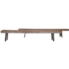 Pair of Rustic Benches 19th Century