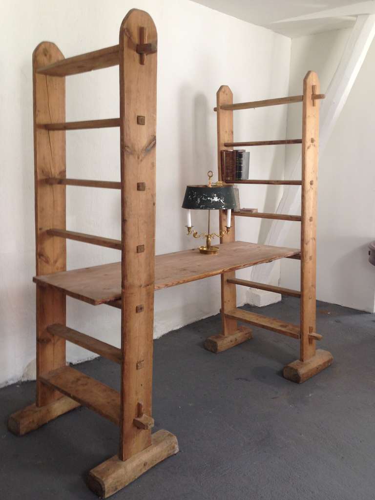 Pair of Rustic Bread Shelves