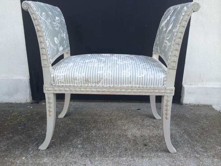 Neoclassical Pair of Rare Benches, Early Gustavian Period