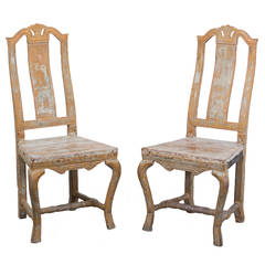 Pair of Swedish Baroque Chairs 5