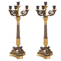 A Pair of French Candelabras
