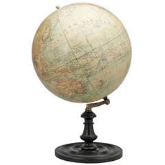 Globe on Black Painted Stand