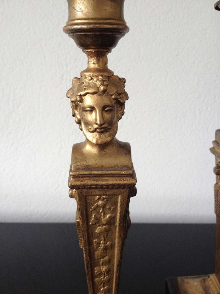 18th Century and Earlier French Neoclassical Candlesticks